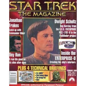 Star Trek The Magazine 2001 February Jonathan Frakes Dwight Schultz Tiny Ron C-9